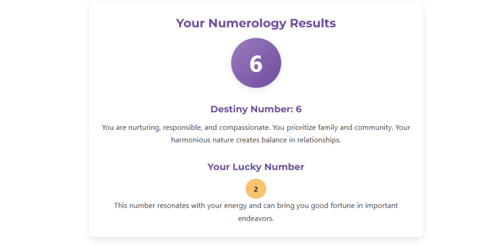 name numerology calculator